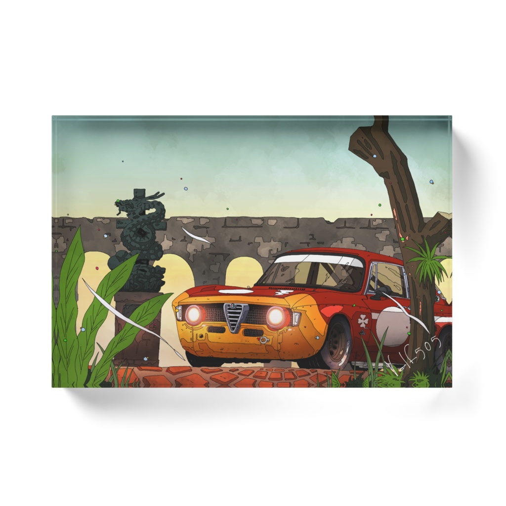 アルファロメオジュリアGTAコルサ アクリルブロック