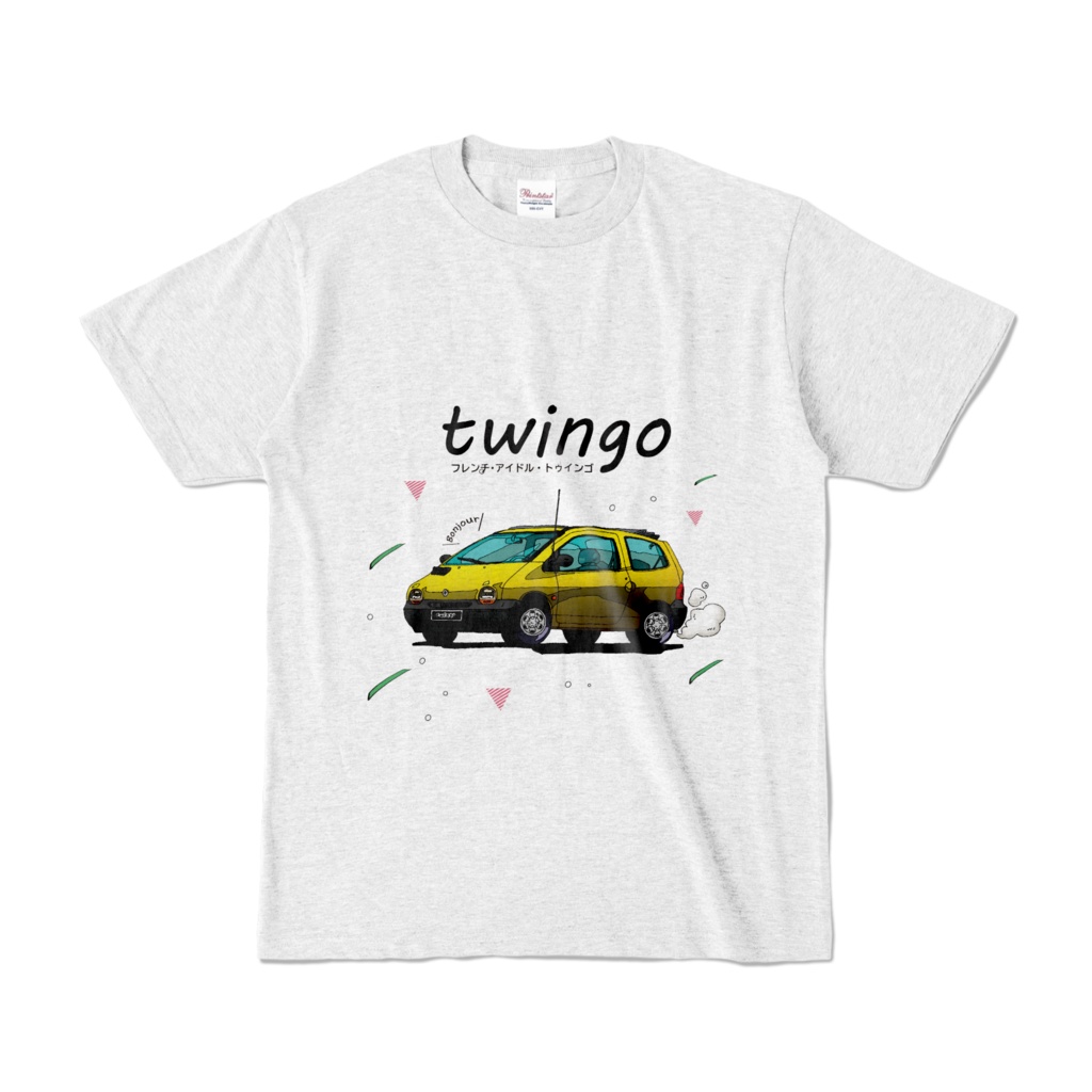 ルノートゥインゴ カラーTシャツ（イエロー）少し調整版