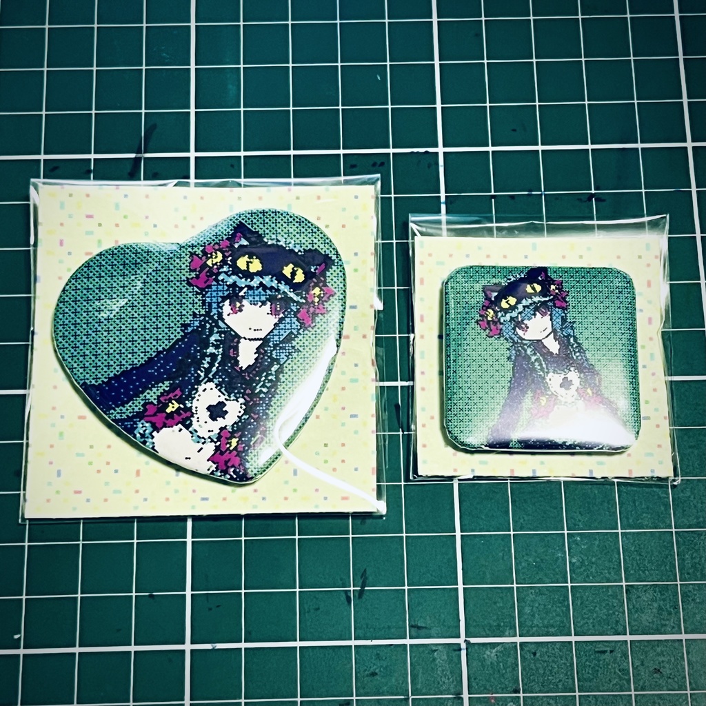 看護　缶バッジ