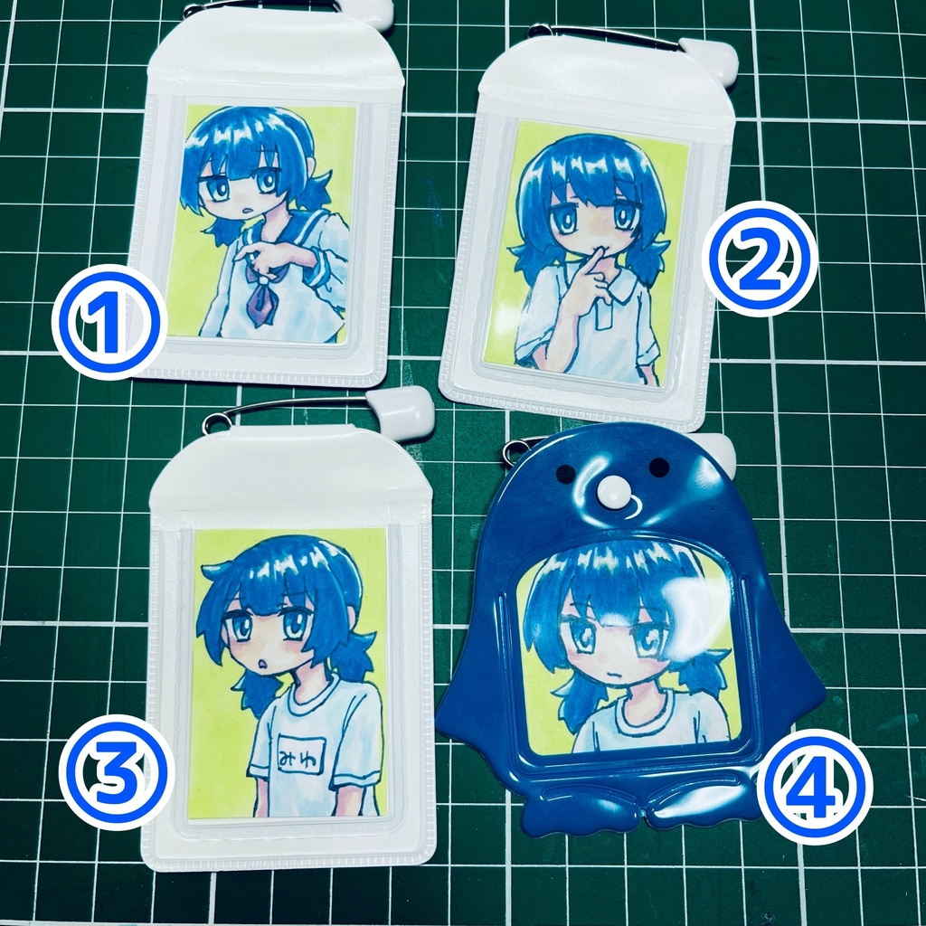 原画入り名札バッジ