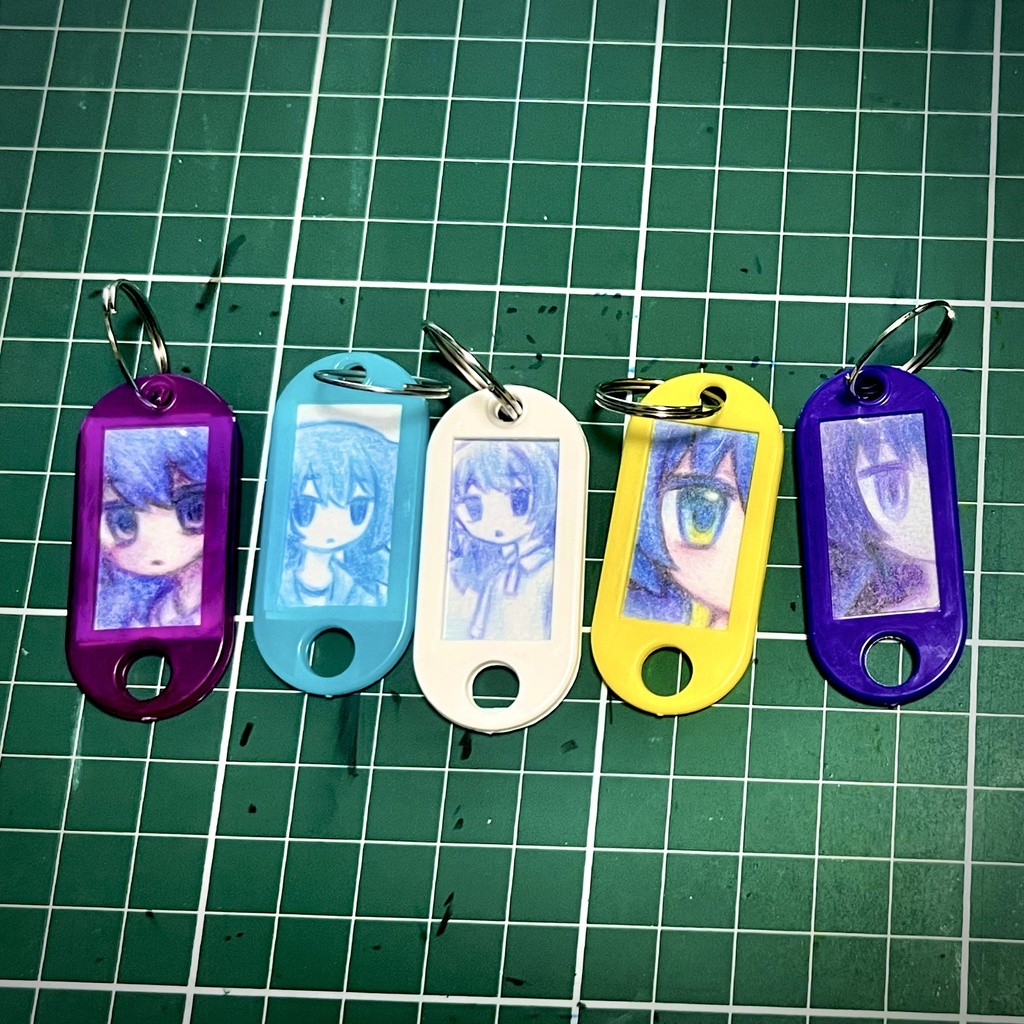 原画ネームタグキーホルダー