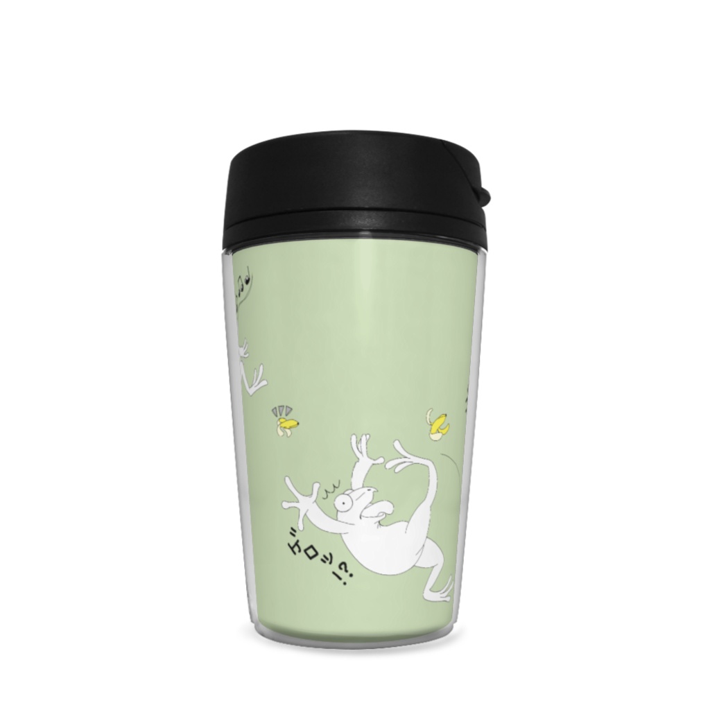 ごきげんなカエル、バナナと一緒タンブラー