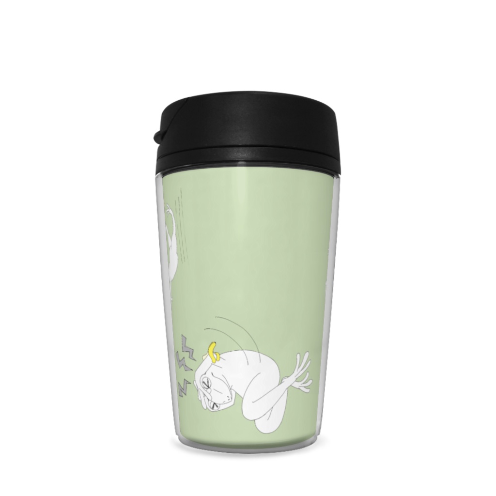 ごきげんなカエル、バナナと一緒タンブラー