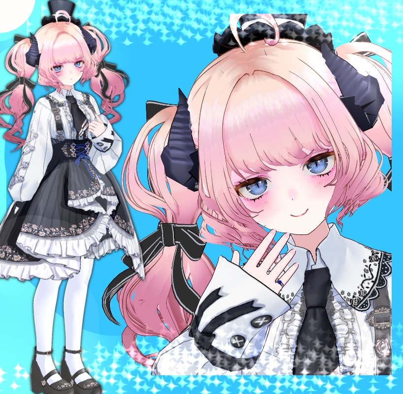 2/22髪型更新［髪型 衣装 vrm vroidファイル］ ドラゴン