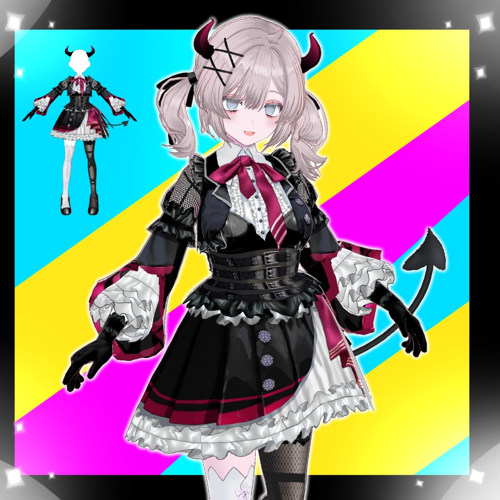 ［衣装, vroidファイル］小悪魔制服