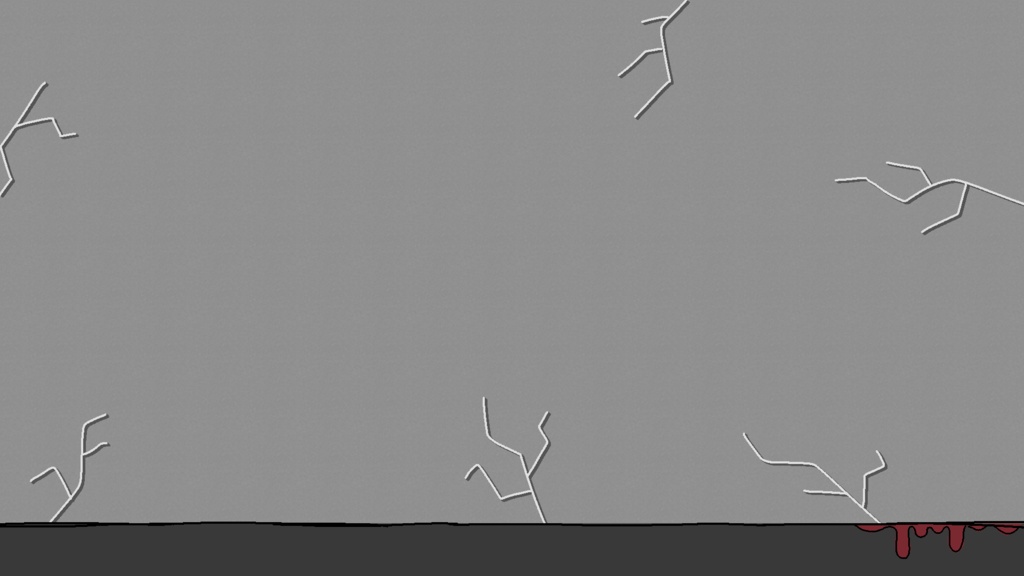 【無料】吐血うさぎの配信画面【商用利用可】