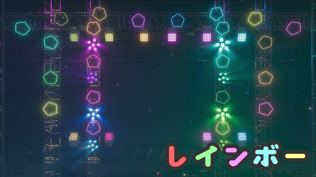 【配信素材】ライブ会場風背景 ループ動画 【3パターン】