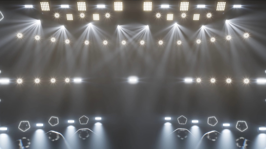 【配信素材】音楽番組風背景 ループ動画 【5色8パターン】