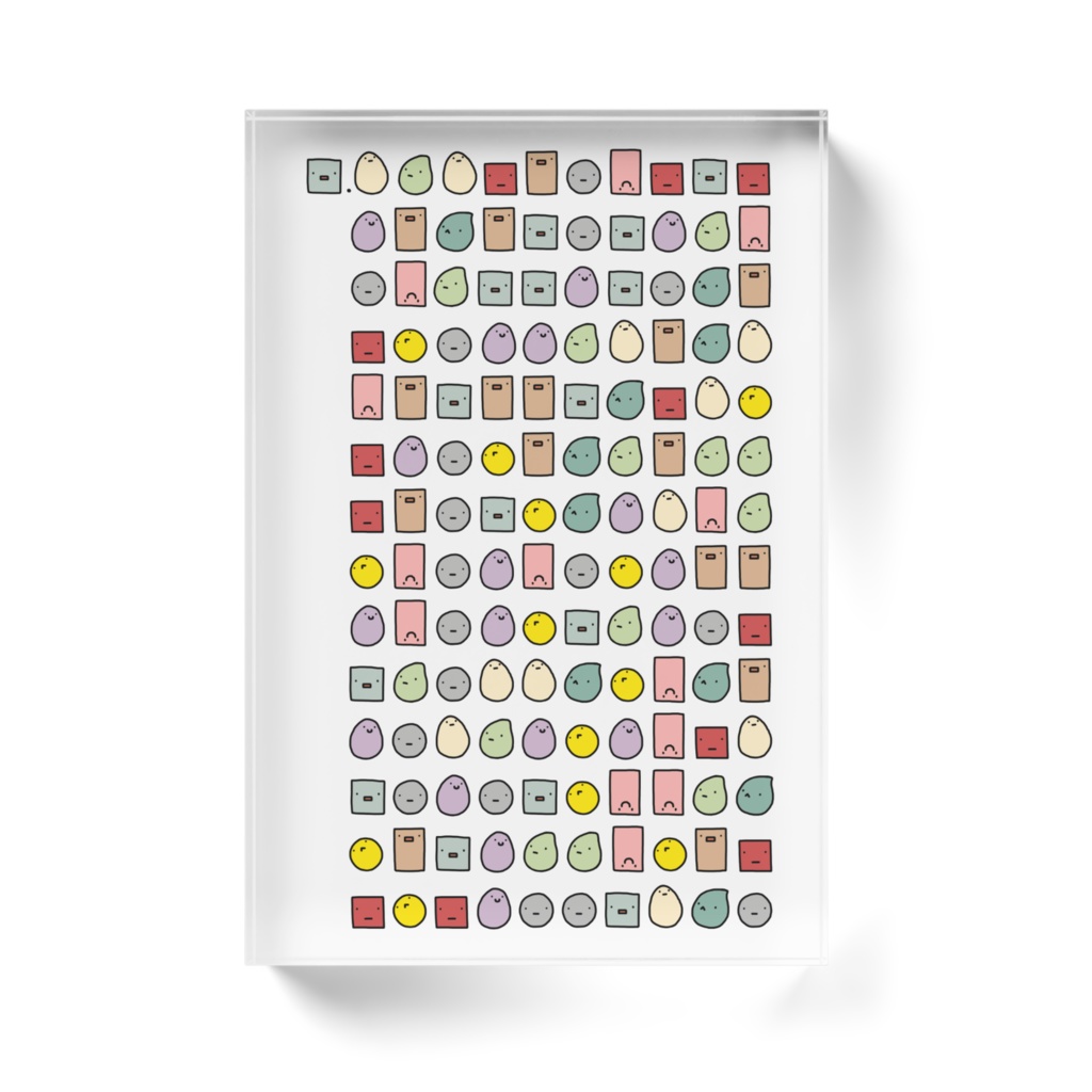 円周率 アクリルブロック