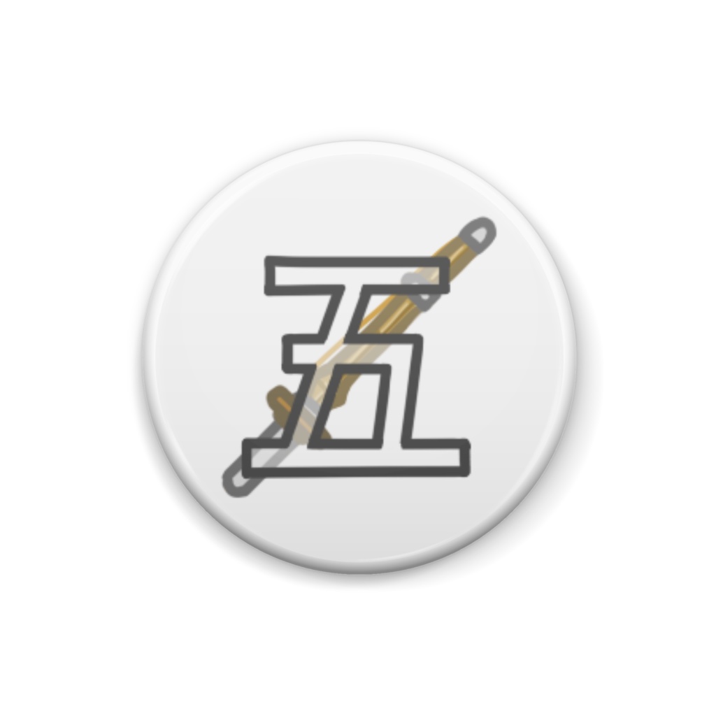 剣道(五将) 缶バッジ