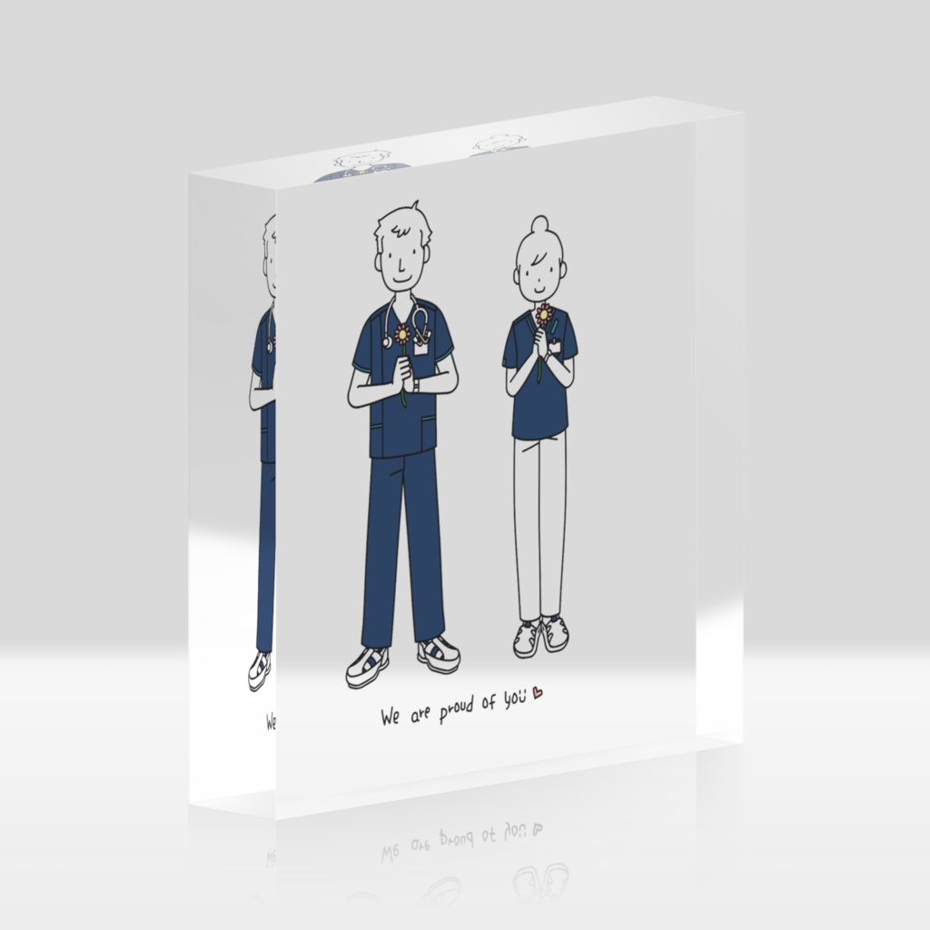 We are proud of you アクリルブロック