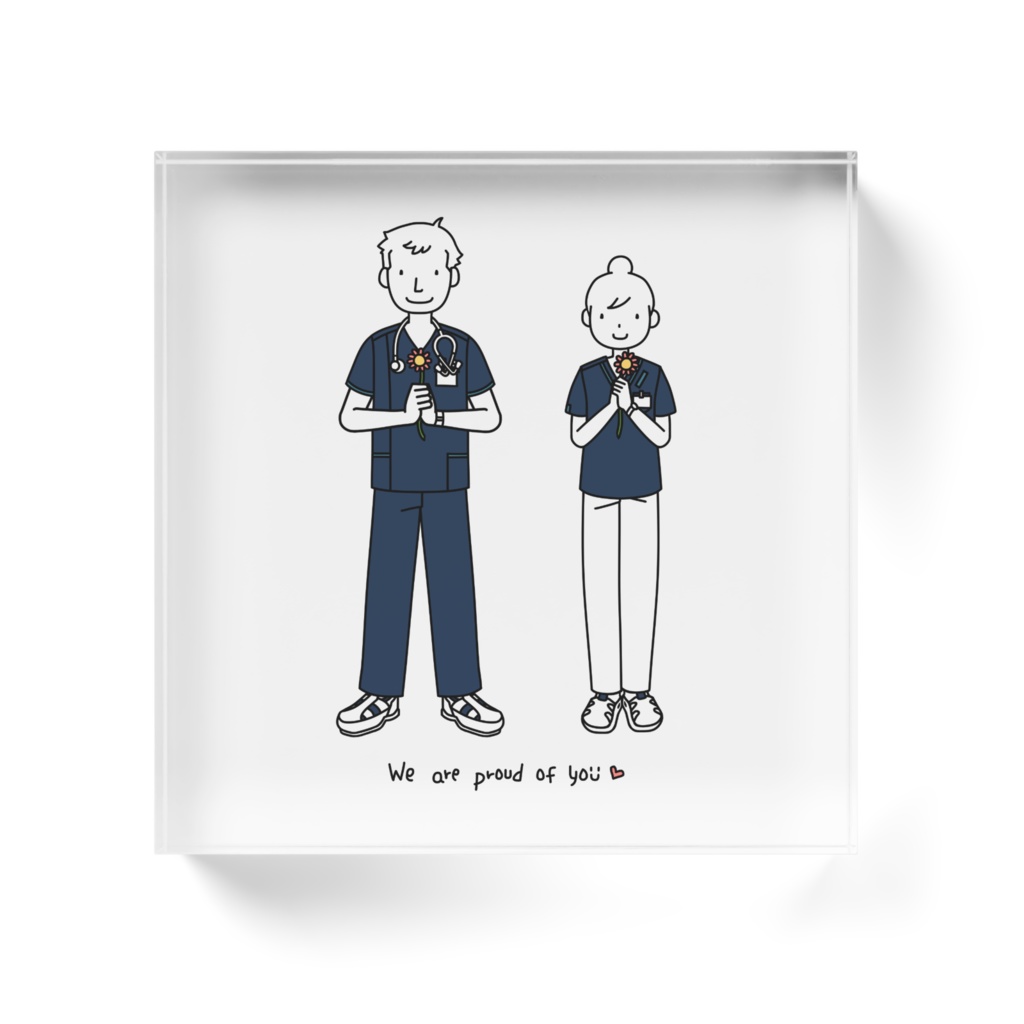 We are proud of you アクリルブロック