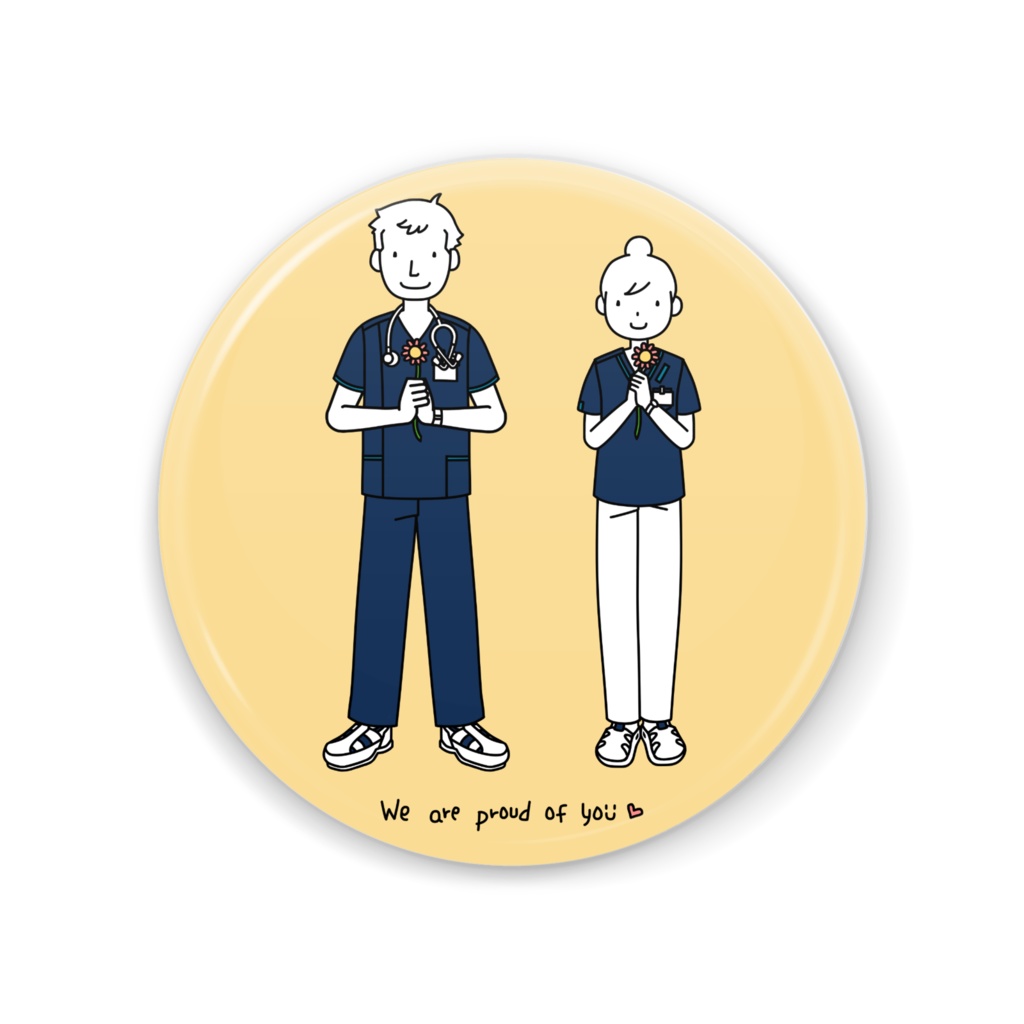 We are proud of you 缶ミラー