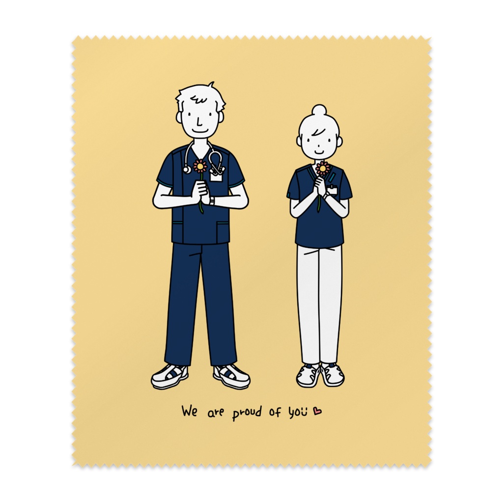 We are proud of you メガネ拭き