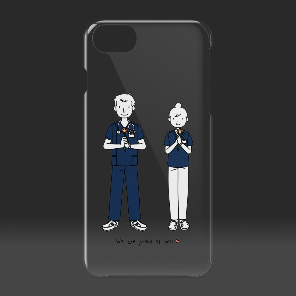 We are proud of you クリアiPhoneケース