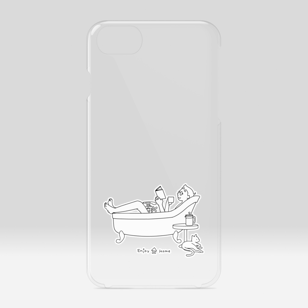 Enjoy Home クリアiPhoneケース