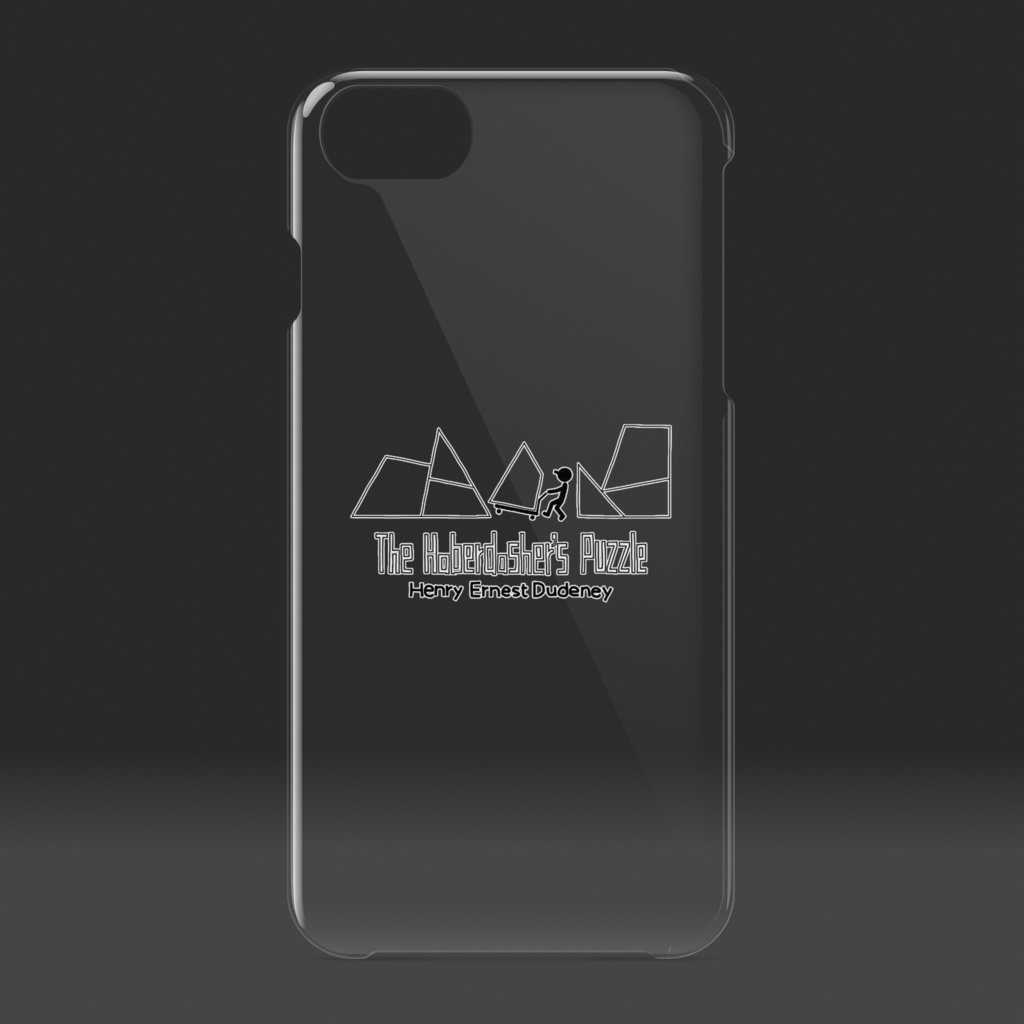 デュードニーの正三角形 クリアiPhoneケース