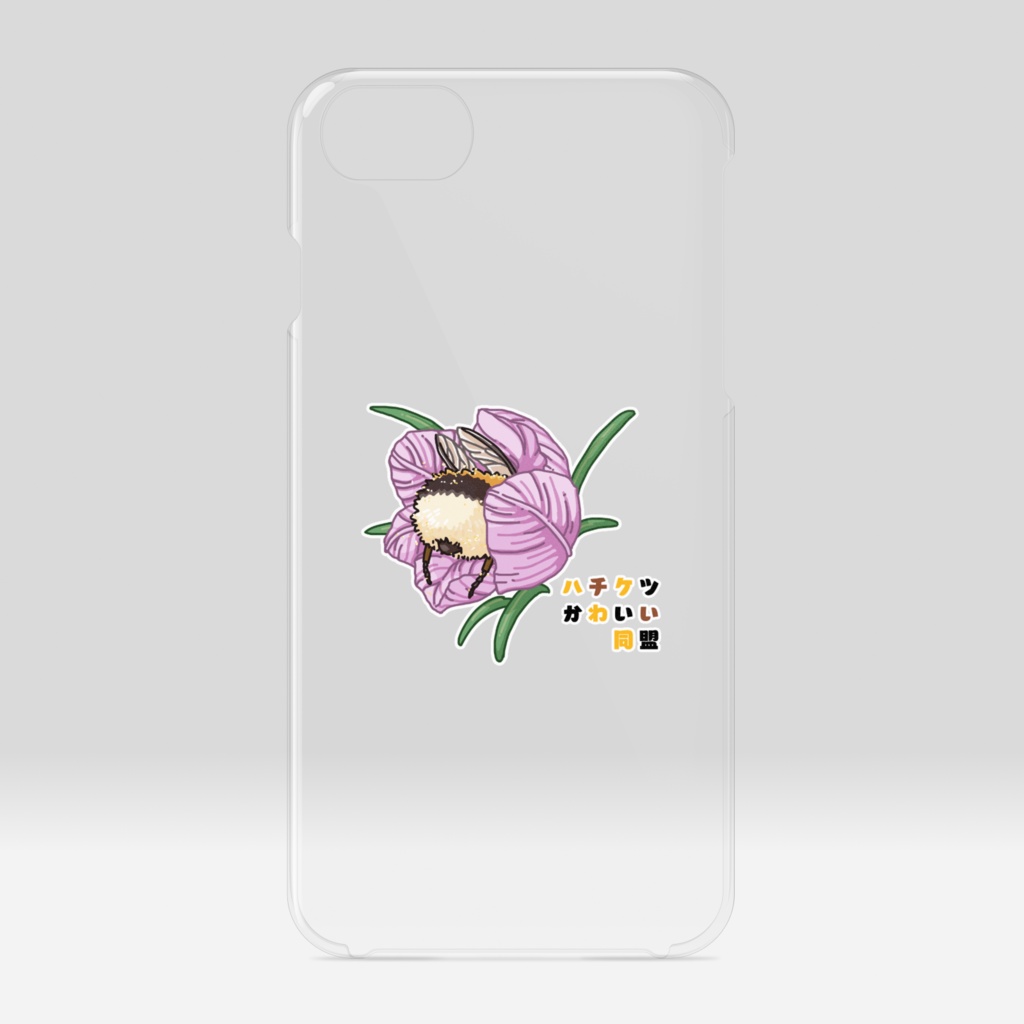 ハチケツかわいい同盟 クリアiPhoneケース