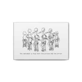 The individual is thus both the picture and the artist. 缶バッジ