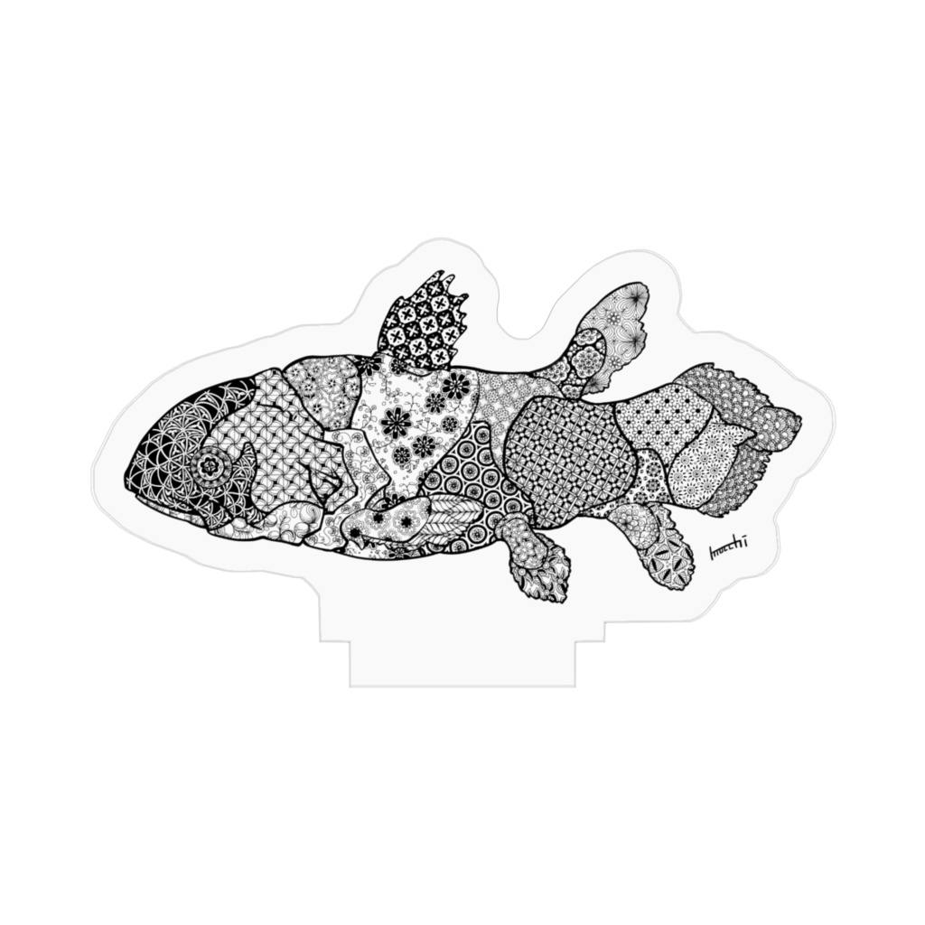 花とシーラカンス アクリルフィギュア