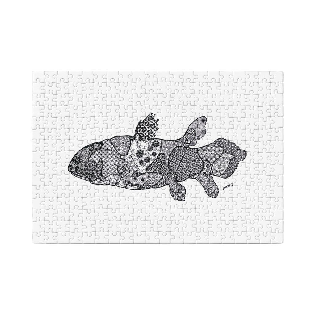 花とシーラカンス パズル