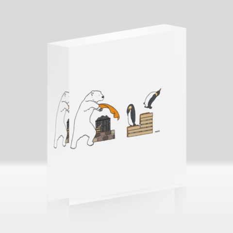 シロクマロウリュ アクリルブロック