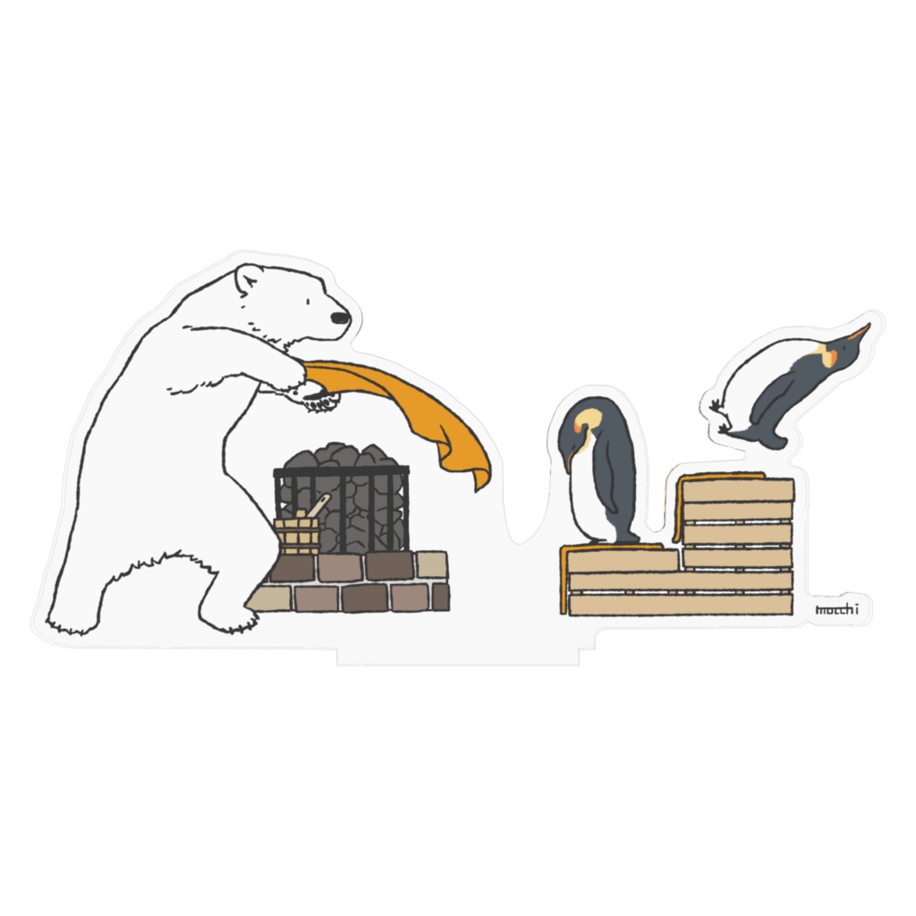 シロクマロウリュ アクリルフィギュア