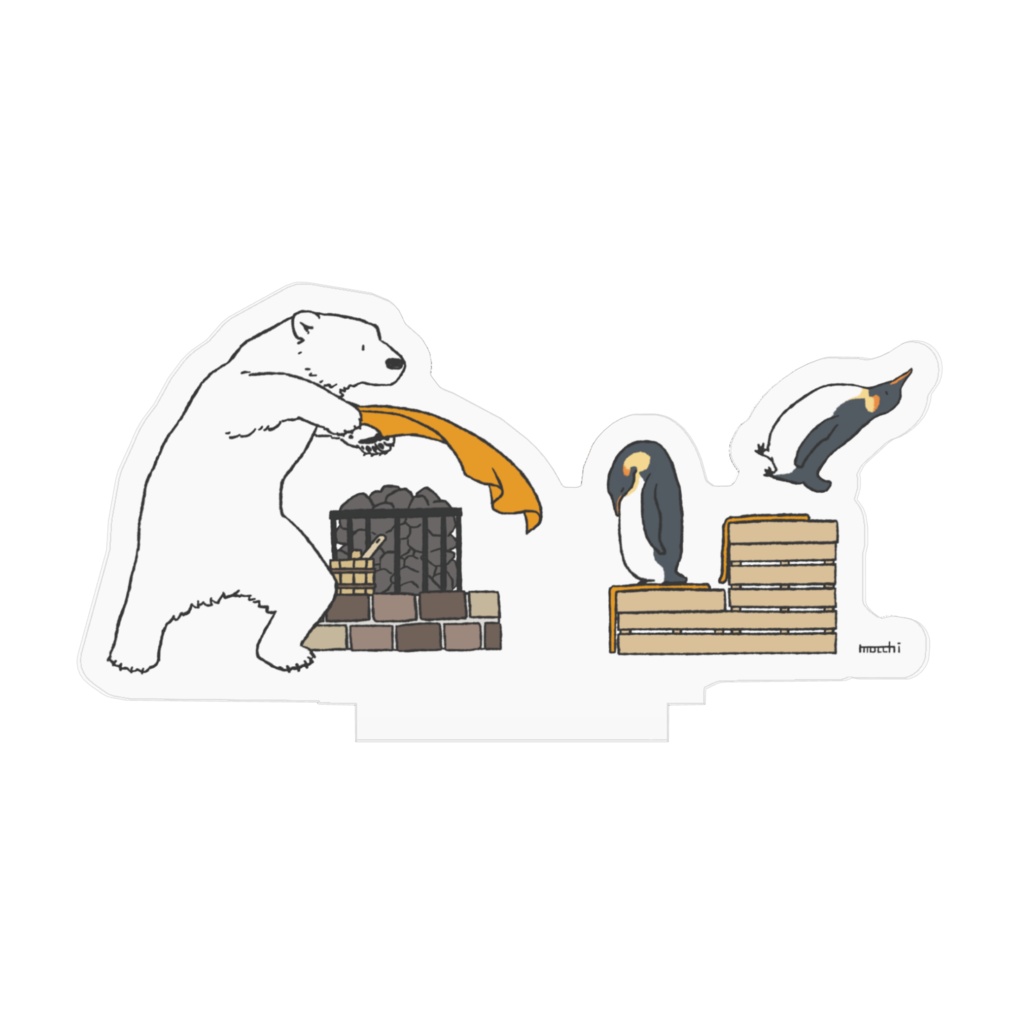 シロクマロウリュ アクリルフィギュア