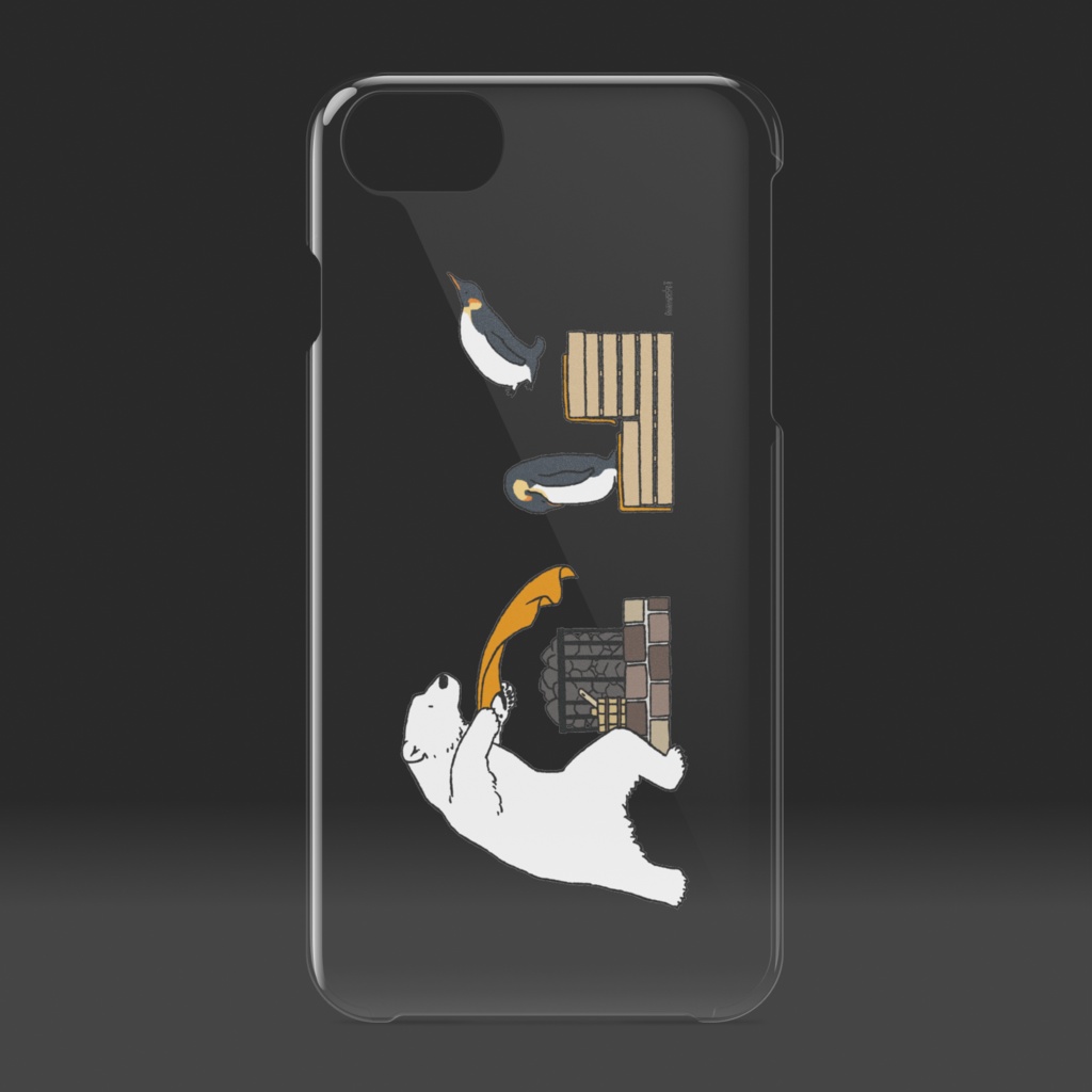 シロクマロウリュ クリアiPhoneケース