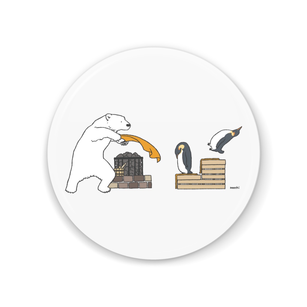 シロクマロウリュ 缶ミラー