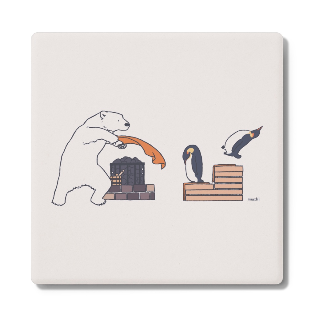 シロクマロウリュ コースター