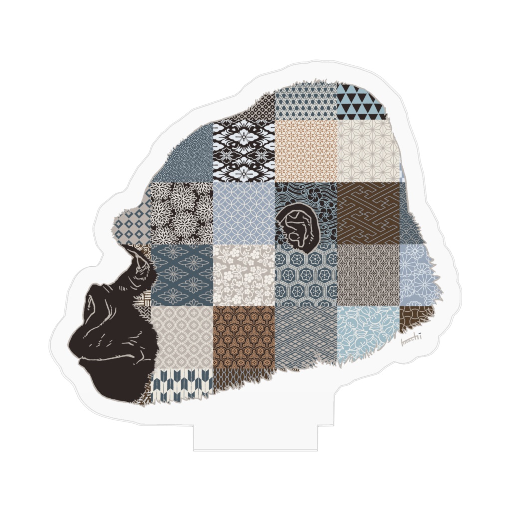 和柄とゴリラ アクリルフィギュア