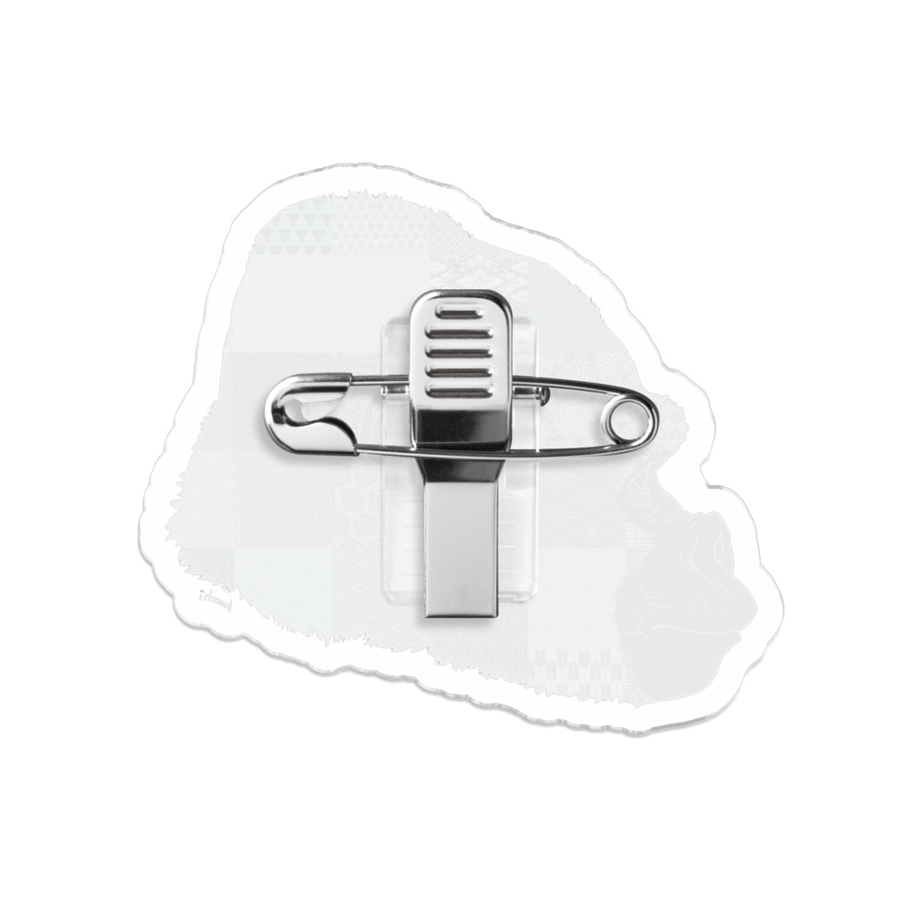 和柄とゴリラ アクリルバッジ