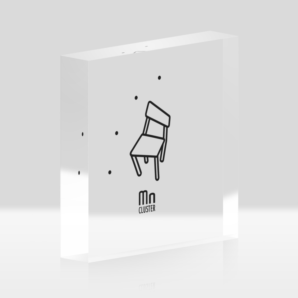 マンガンクラスター アクリルブロック