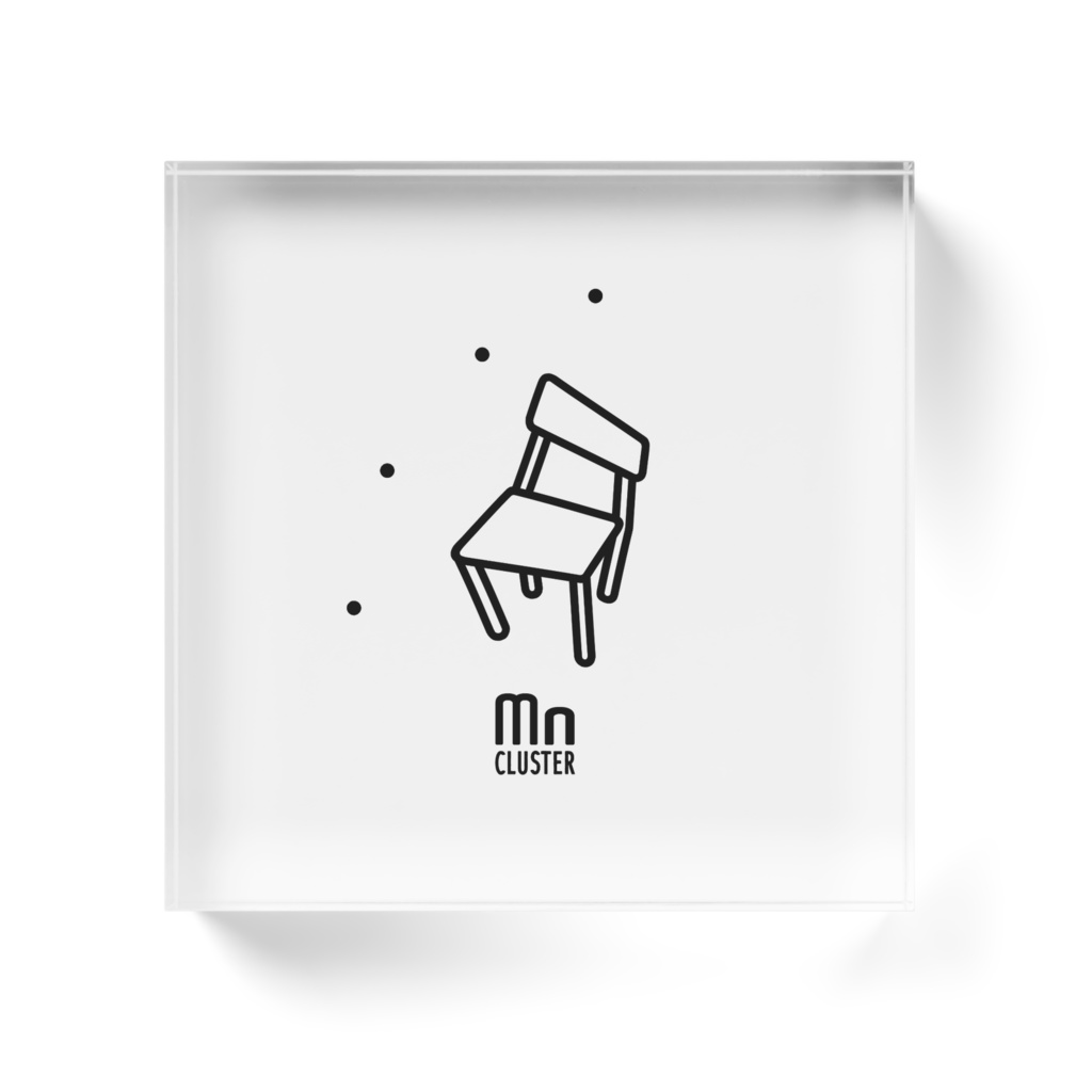 マンガンクラスター アクリルブロック