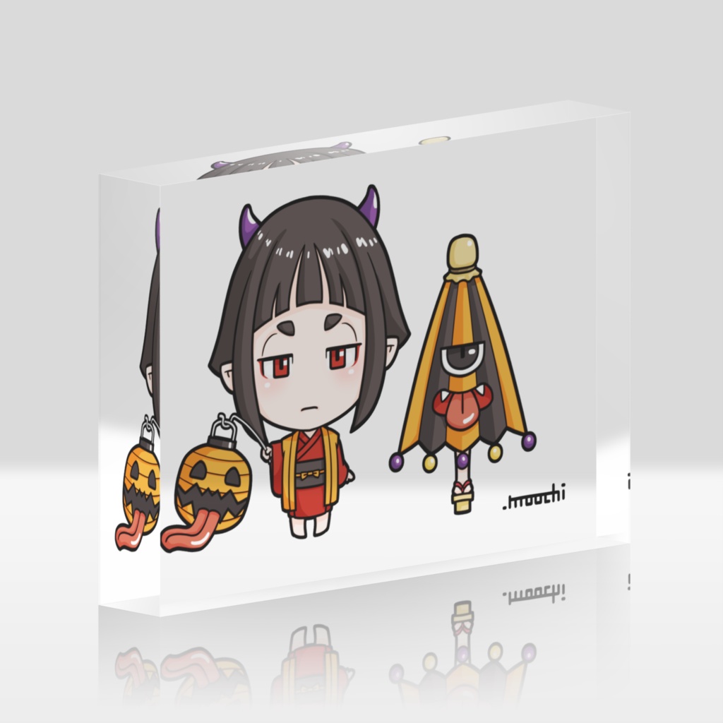 和ロウィン アクリルブロック