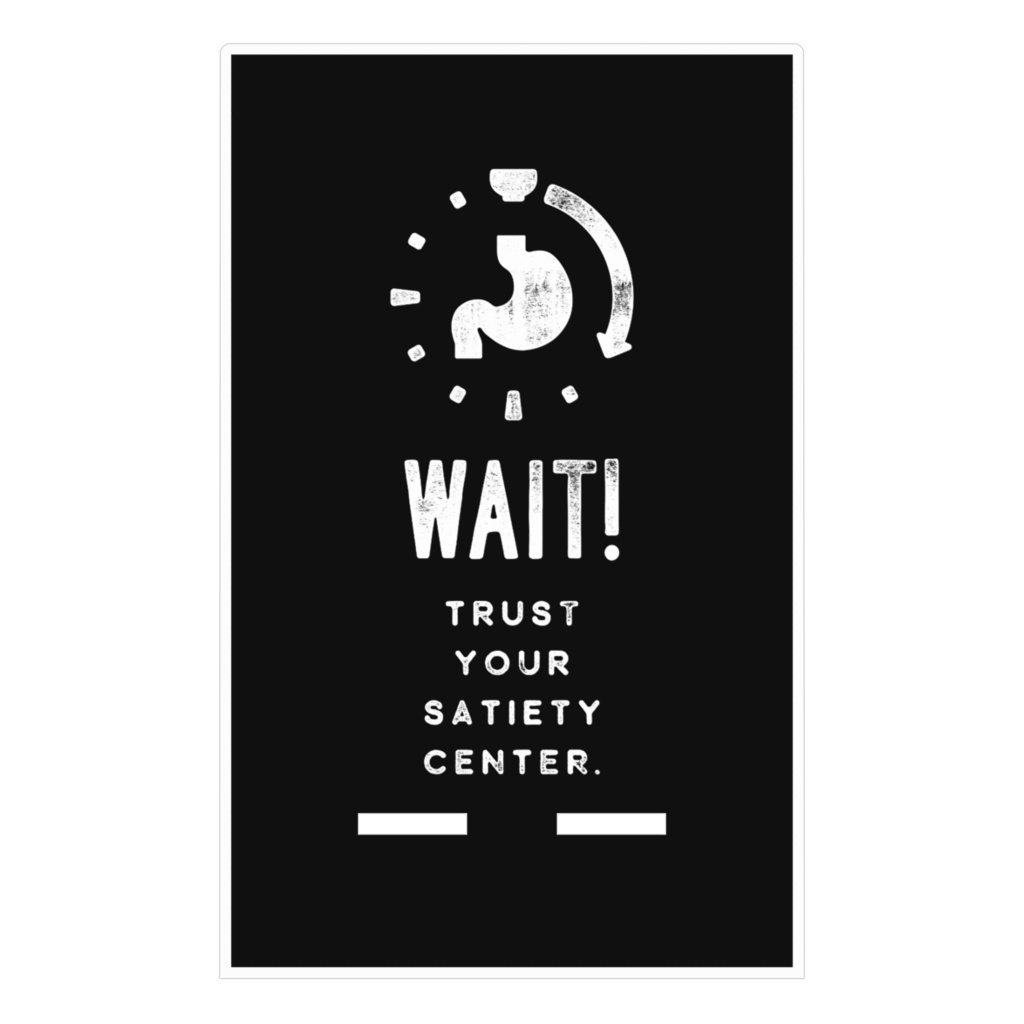 満腹中枢を信じろ アクリルスマホスタンド