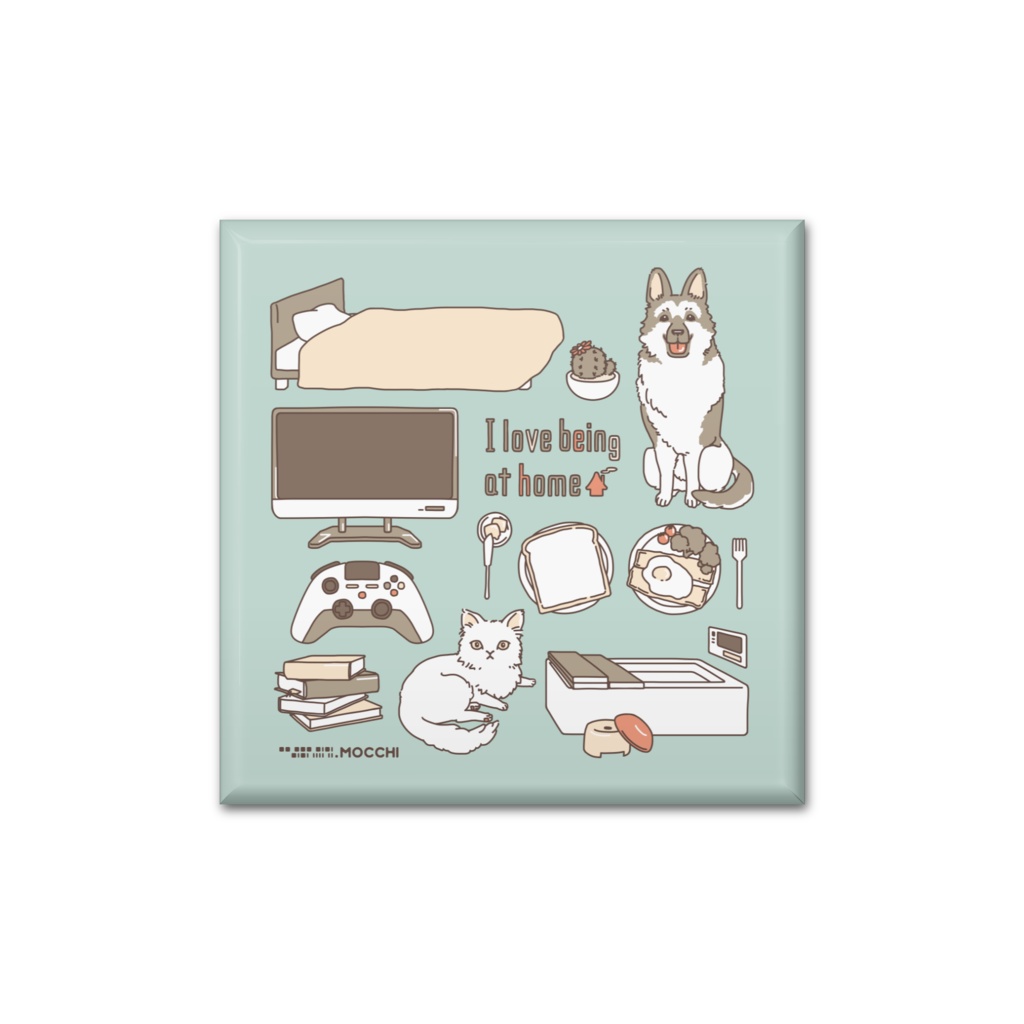 おうち大好き 缶バッジ