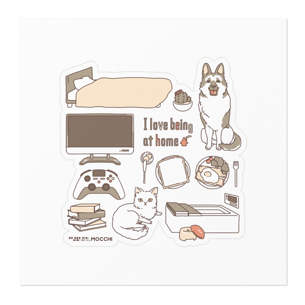 おうち大好き ステッカー