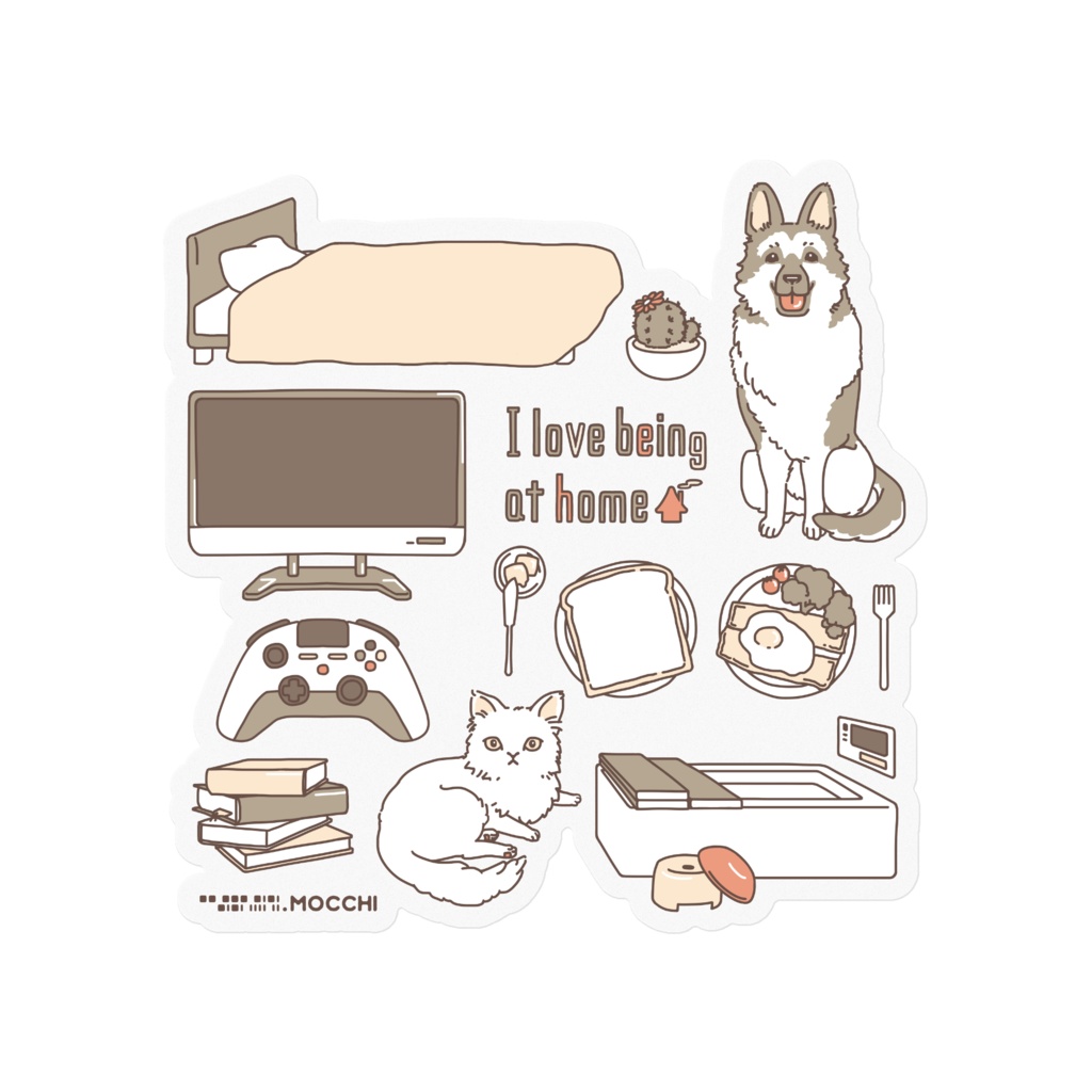 おうち大好き ステッカー