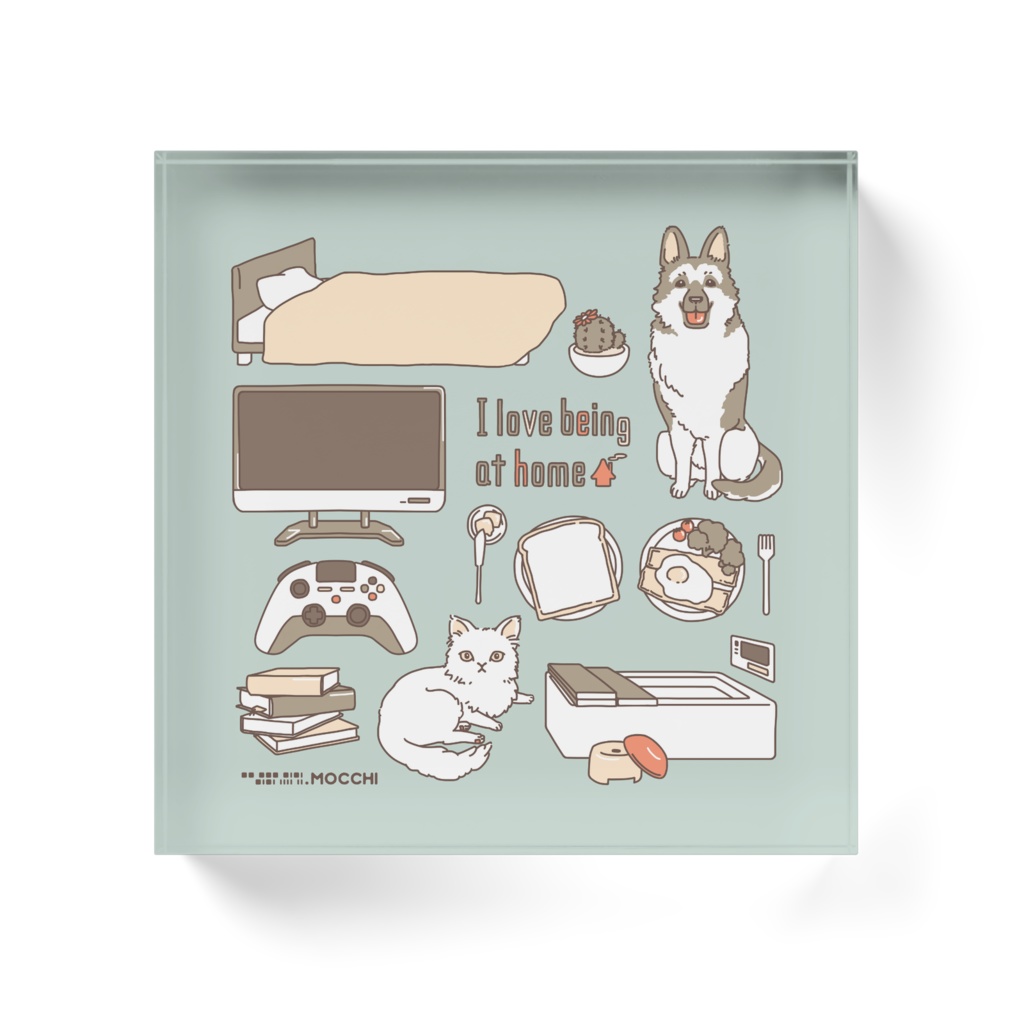 おうち大好き アクリルブロック