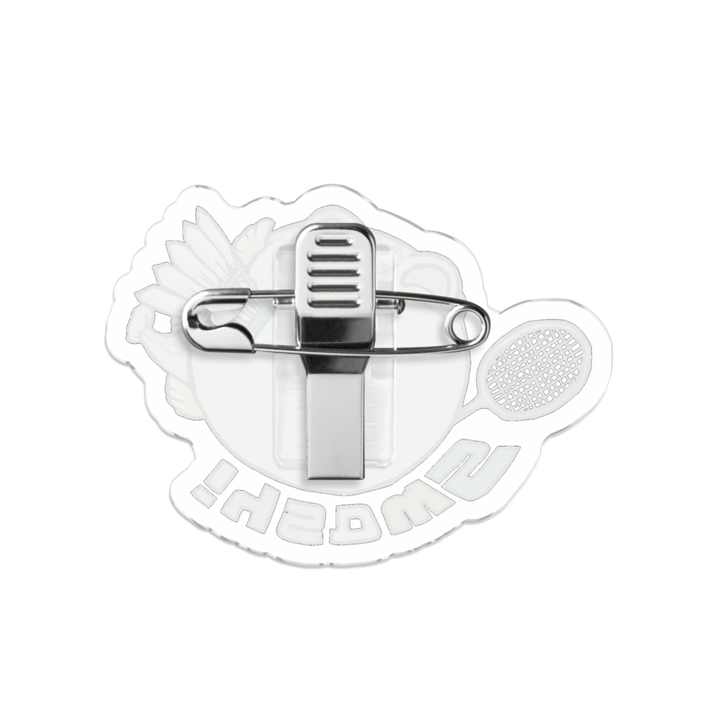 ふぐっ(バドミントン) アクリルバッジ