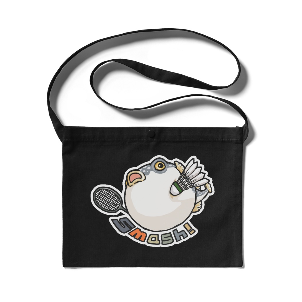 ふぐっ(バドミントン) サコッシュ