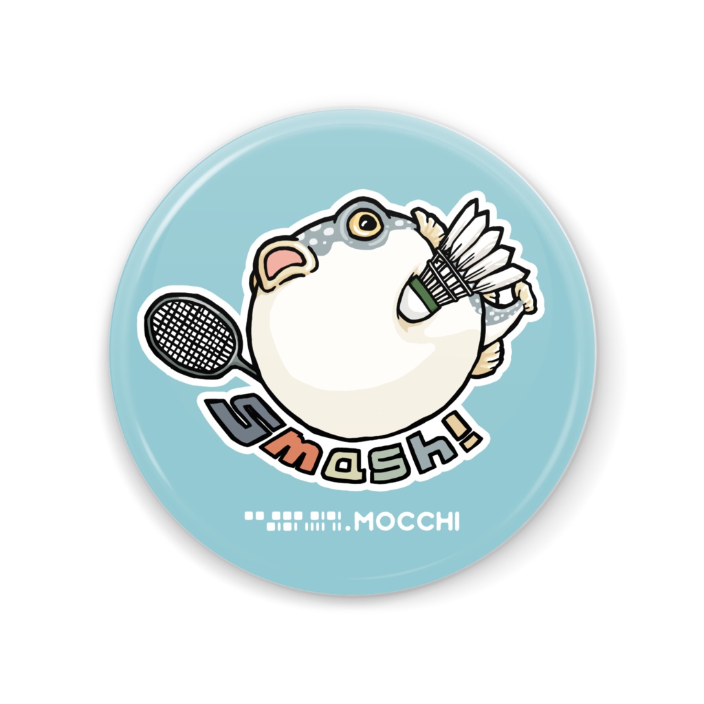 ふぐっ(バドミントン) 缶ミラー