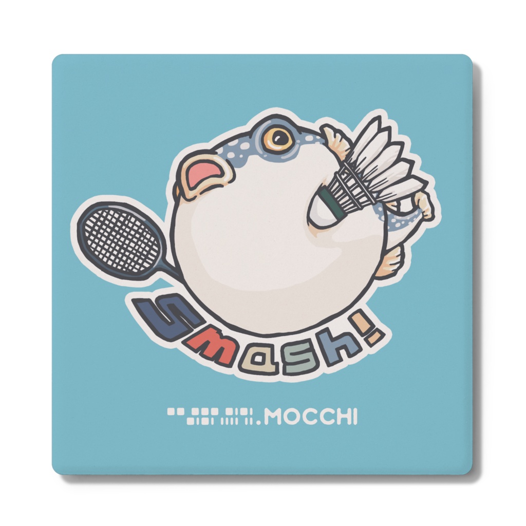ふぐっ(バドミントン) コースター