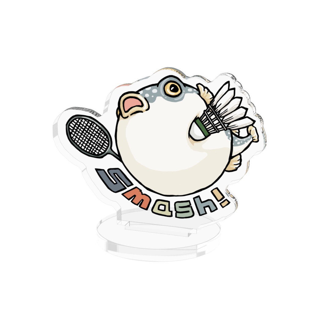 ふぐっ(バドミントン) アクリルフィギュア