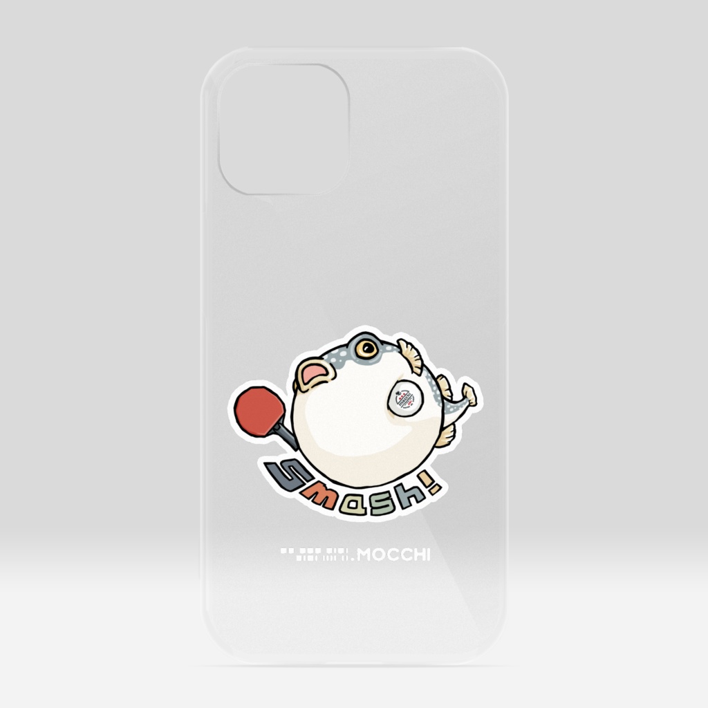 ふぐっ(卓球) クリアiPhoneケース