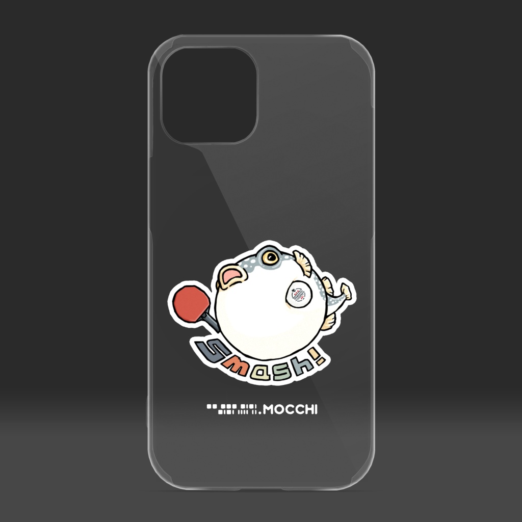 ふぐっ(卓球) クリアiPhoneケース