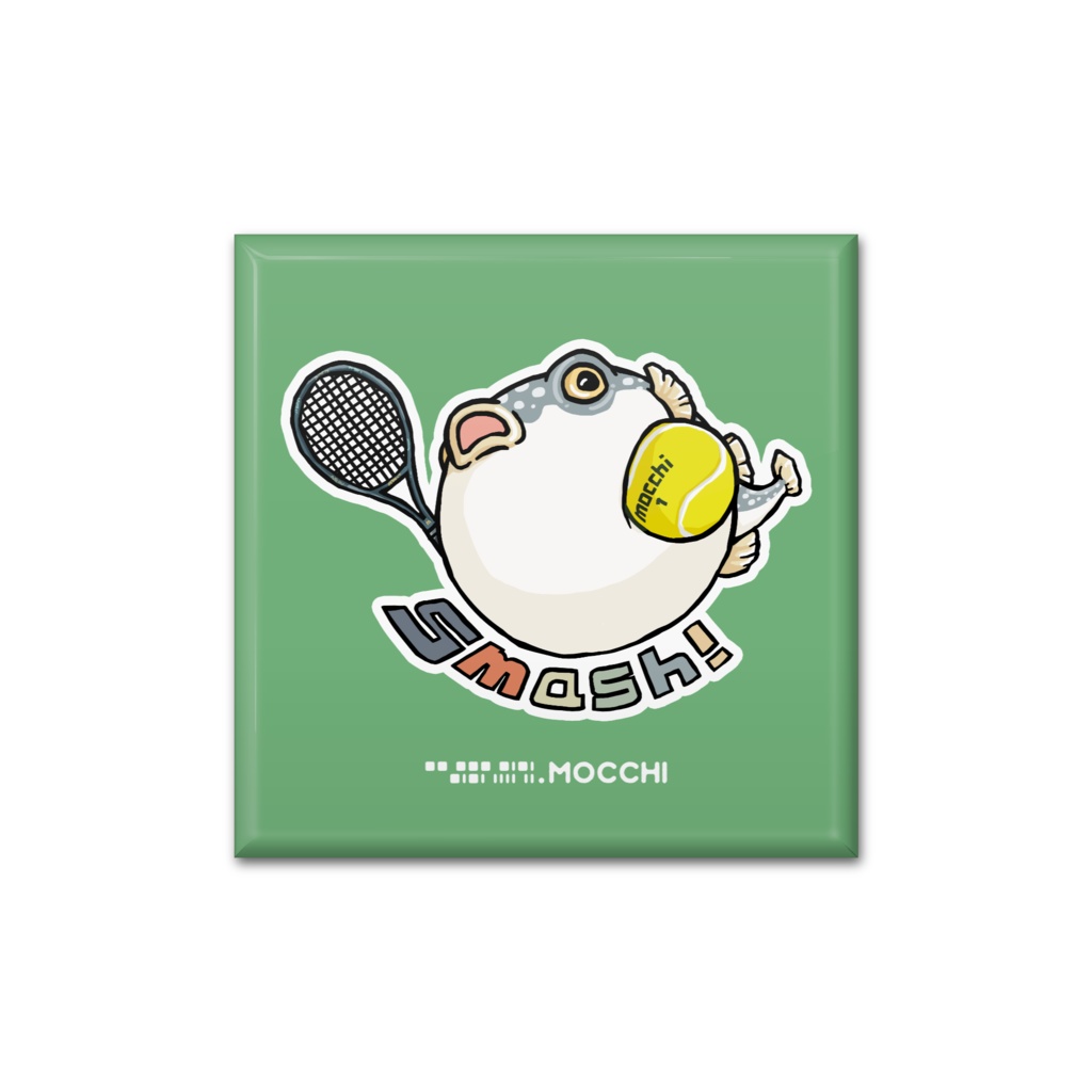 ふぐっ(テニス) 缶バッジ