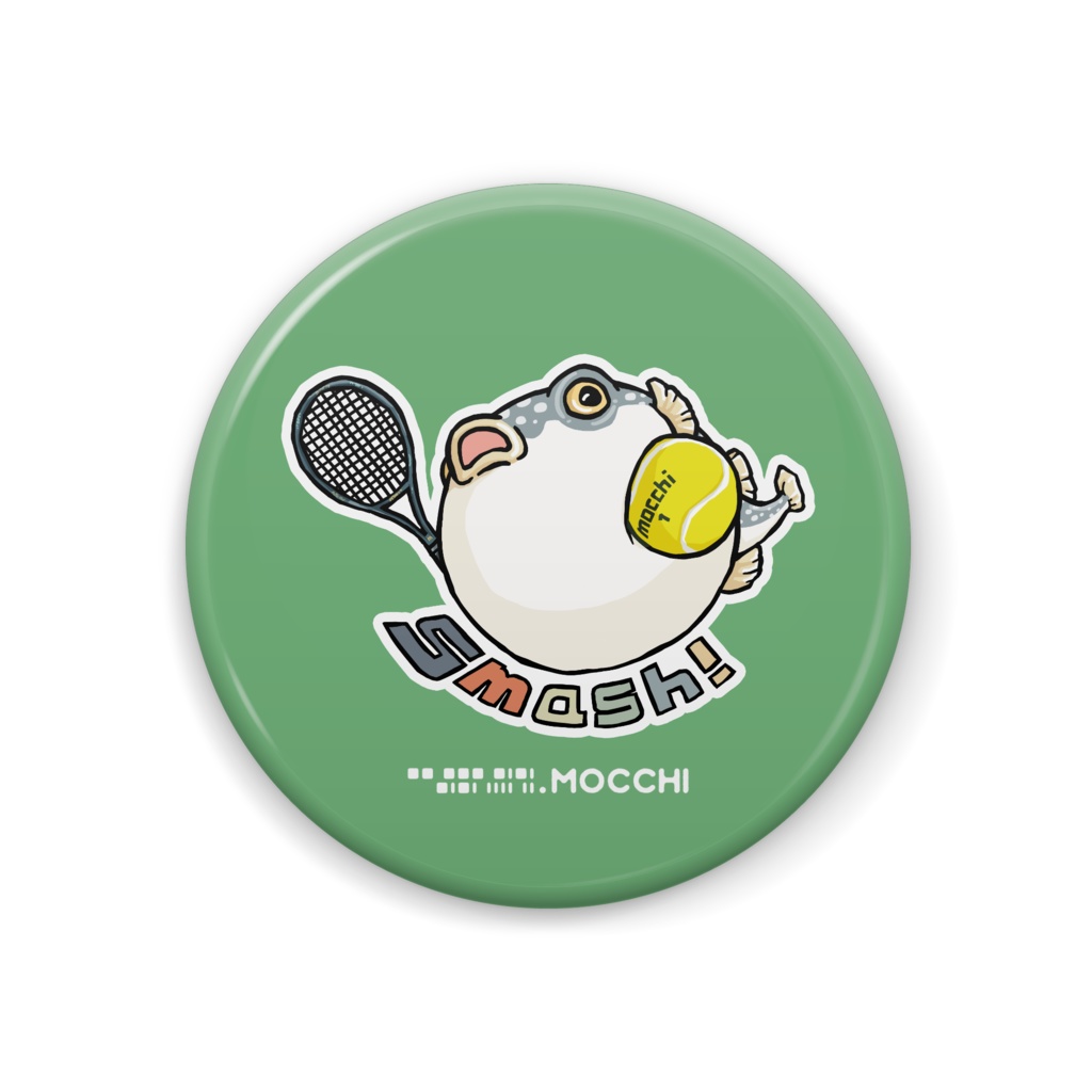 ふぐっ(テニス) 缶バッジ